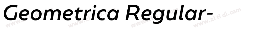 Geometrica Regular字体转换 Geometrica Regular字体转换